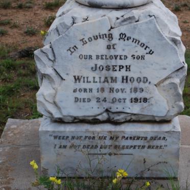 HOOD Joseph William 1895-1918