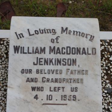 JENKINSON William MacDonald  -1959