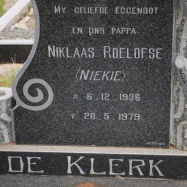 KLERK Roelofse Niklaas, de 1936-1979