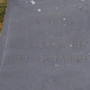 KOTZE H.G.1867-1938