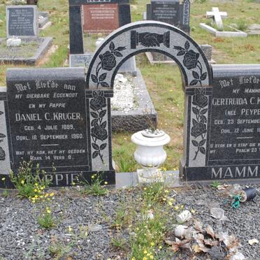 KRUGER Daniel C. 1899-1960 &amp; Gertruida C. PEYPER 1905-1997