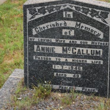 McCallum Annie -1946