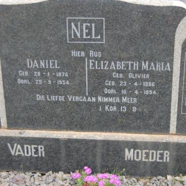 NEL Daniel 1876-1954 &amp; Elizabeth Maria OLIVIER 1886-1954