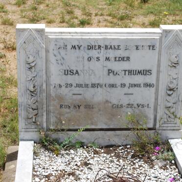 POSTHUMUS Susanna 1870-1940