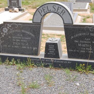 PELSER Piet C.J. 1905-1966 &amp; Martha L. ROOS 1908-1987