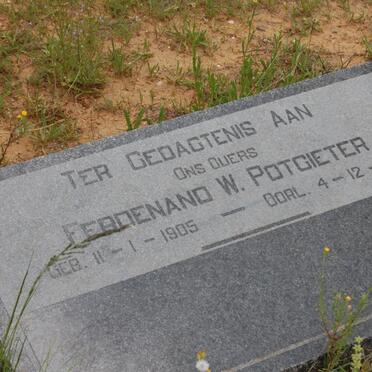 POTGIETER Ferdenand W. 1905-1965