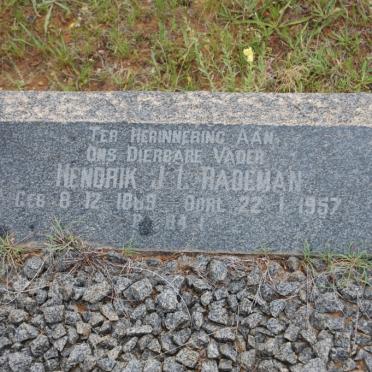 RADEMAN Hendrik J.l. 1889-1957