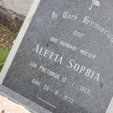 ROODT Aletta Sophie nee PRETORIUS 1902-1973