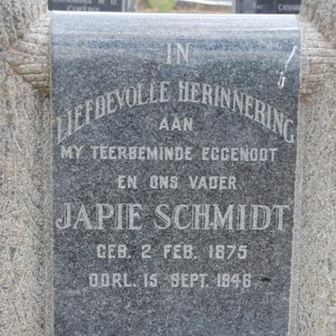 SCHMIDT Japie 1875-1946