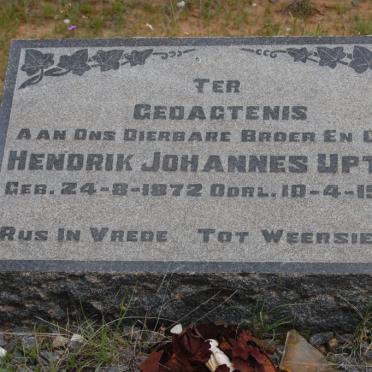 UPTON Hendrik Johannes 1872-1942