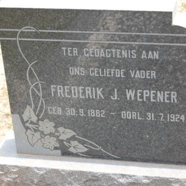 WEPENER Frederik J. 1882-1924