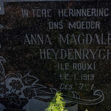 HEYDENRYCH Anna Magdalena nee LE ROUX -1919