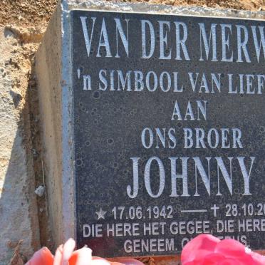 MERWE Johnny, van der 1942-2002