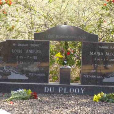 PLOOY Louis Andries , du 1912-1980 &amp; Maria Jacomina 1915-1997