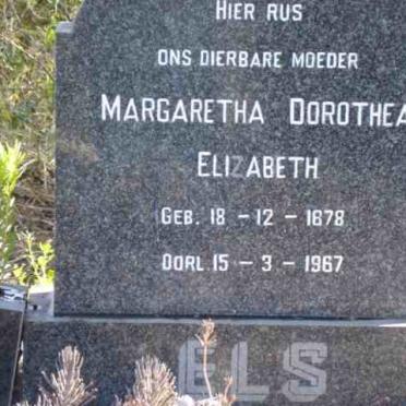 ELS Margaretha Dorothea Elizabeth 1878-1967