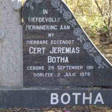 BOTHA Gert Jeremias 1911-1979