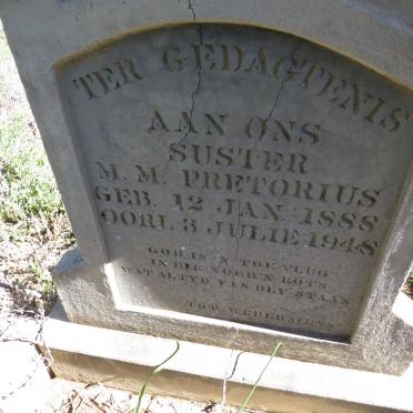 PRETORIUS M.M. 1888-1948