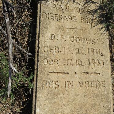 GOUWS D.F. 1916-19?1