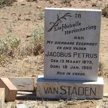 STADEN Jacobus Petrus, van 1875-1960