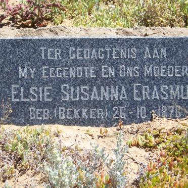 ERASMUS Elsie Susanna nee BEKKER 1876-