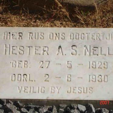 NELL Hester A.S. 1929-1930
