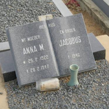 ? Anna M. 1922-1947 :: ? Jacobus -1946