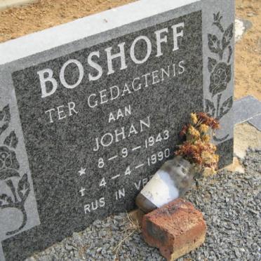 BOSHOFF Johan 1943-1990