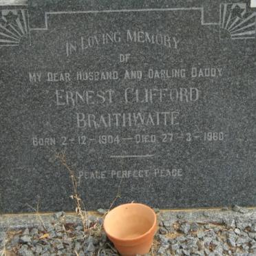 BRAITHWAITE Ernest Clifford 1904-1960