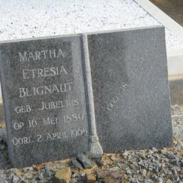 BLIGNAUT Martha Etresia nee JUBELIUS 1880-1965