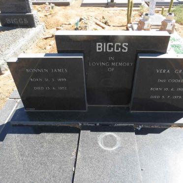 BIGGS Bonnen James 1899-1972 & Vera Grace COOKE 1904-1979