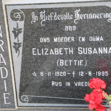 CONRADIE Elizabeth Susanna 1920-1995