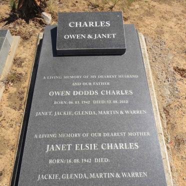 CHARLES Owen Dodds 1942-2012 & Janet Elsie 1942-