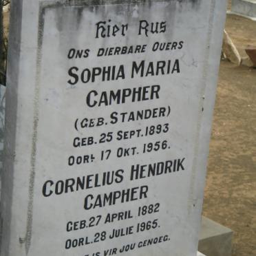 CAMPHER Cornelius Hendrik 1882-1965 &amp; Sophia Maria STANDER 1893-1956