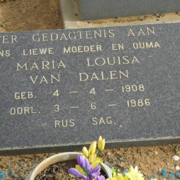 DALEN Maria Louisa, van 1908-1986