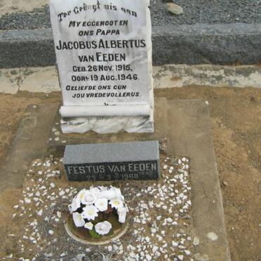 EEDEN Jacobus Albertus, van 1915-1946 :: VAN EEDEN Festus 1943-1968