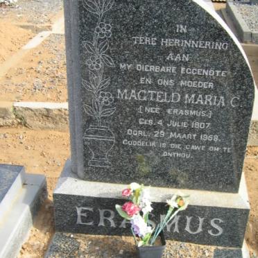 ERASMUS Magteld Maria C. nee ERASMUS 1907-1958