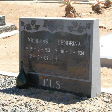 ELS Nicholas 1912-1975 &amp; Hendrina 1924 -