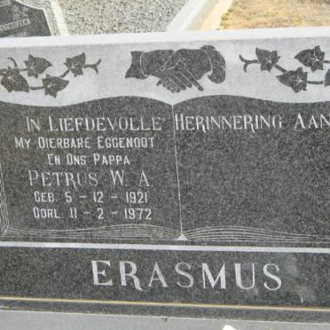 ERASMUS Petrus W.A. 1921-1972