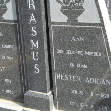 ERASMUS Gert 1919-1980 &amp; Hester Adriana 1920-2001