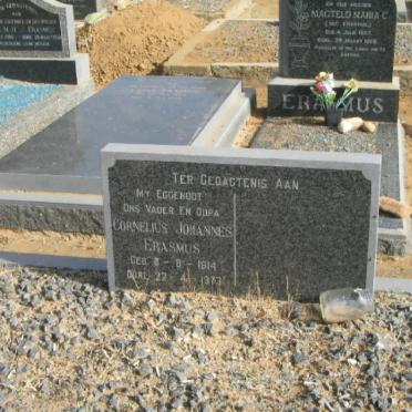 ERASMUS Cornelius Johannes 1914-1973