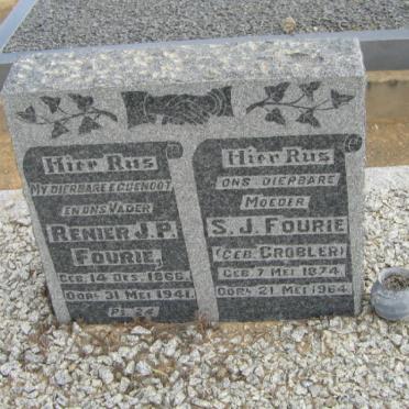 FOURIE Renier J.P. 1866-1941 &amp; S.J. GROBLER 1874-1964