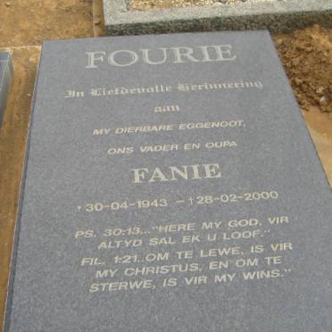 FOURIE Fanie 1943-2000