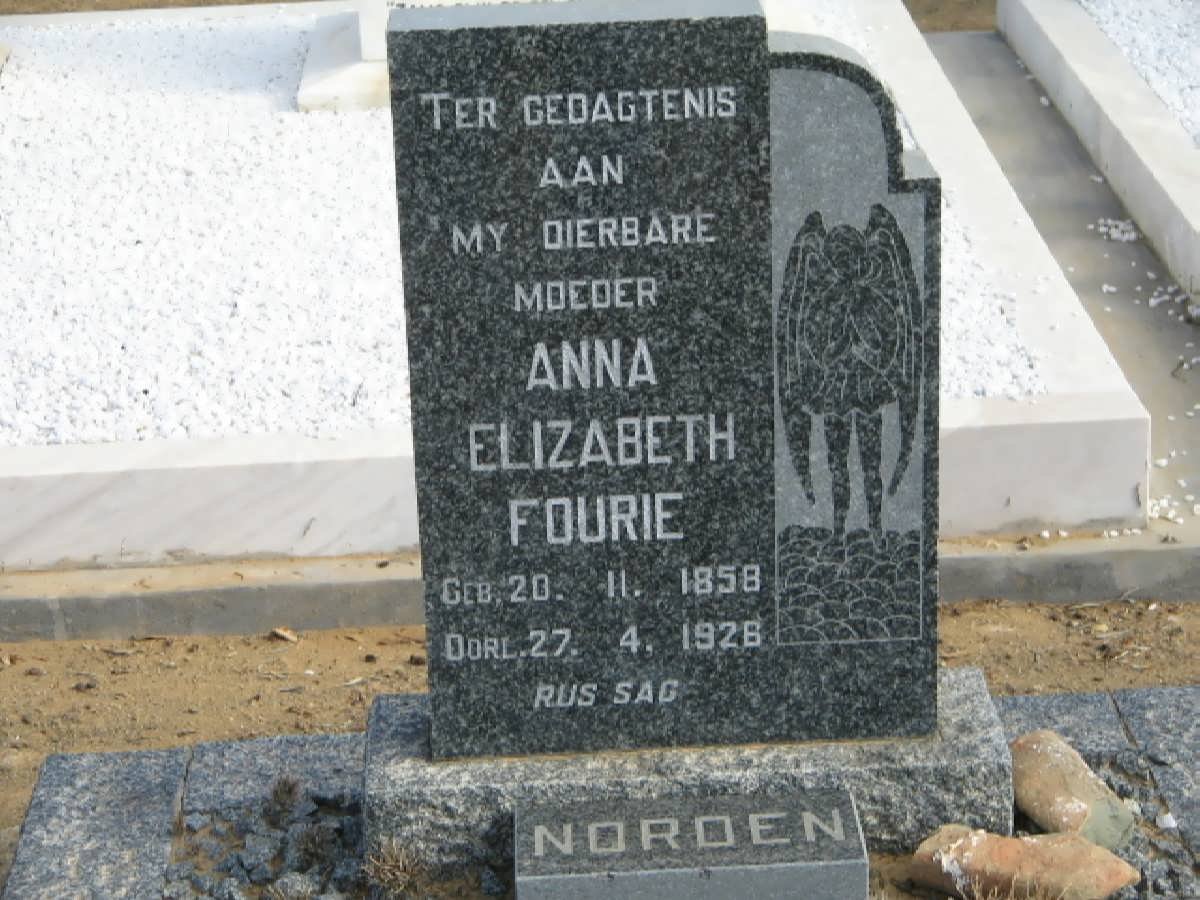 FOURIE Anna Elizabeth 1858-1926