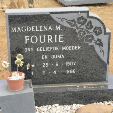 FOURIE Magdelena M. 1907-1986