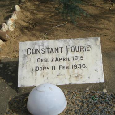 FOURIE Constant 1915-1936