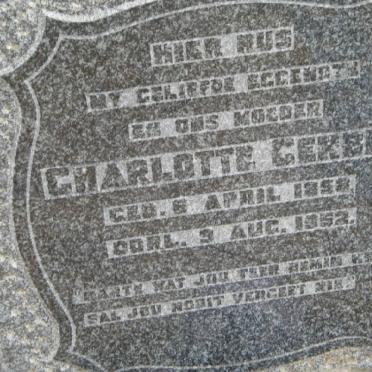 GERBER Charlotte 1858-1952