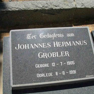 GROBLER Johannes Hermanus 1905-1991