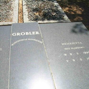 GROBLER Cornelius Johannes 1892-1978 &amp; Henrietta SLABBERT 1899-1977 _2