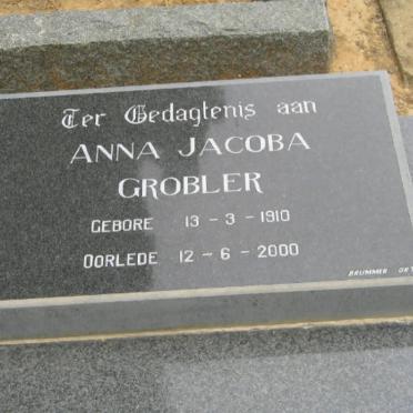 GROBLER Anna Jacoba 1910-2000