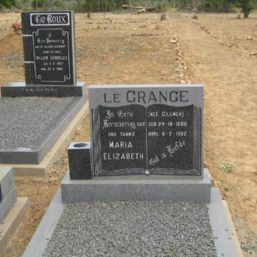 GRANGE Maria Elizabeth, le nee GILLMER 1885-1982